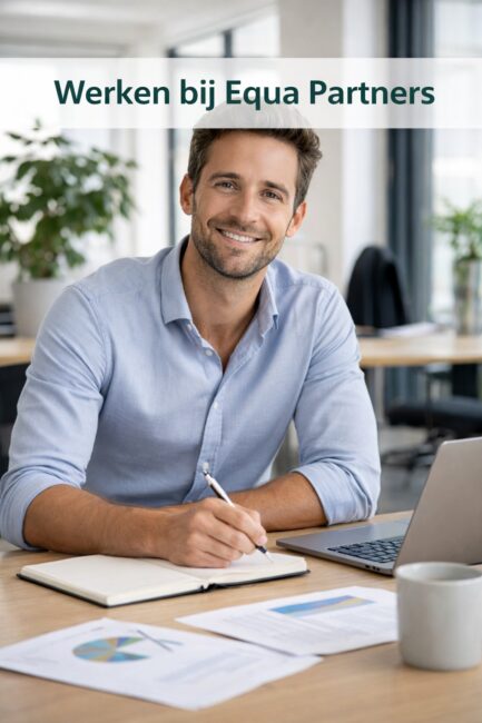 Medewerker van Equa Partners aan het werk